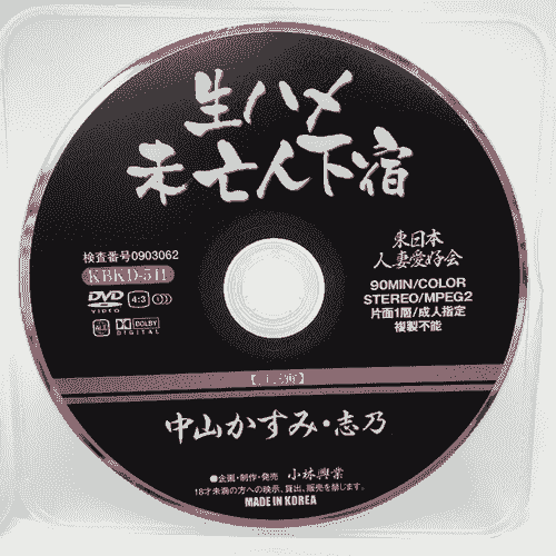 生ハメ未亡人下宿　中山かすみ・志乃　KBKD-541 東日本人妻同好会　【ディスクのみ】