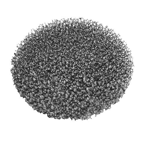 filter foam round shape 