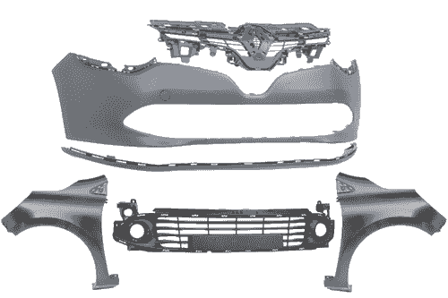 Pare Choc Avant + Ailes Av Renault Clio 4 (2012–2016) – OEM : 620220826R