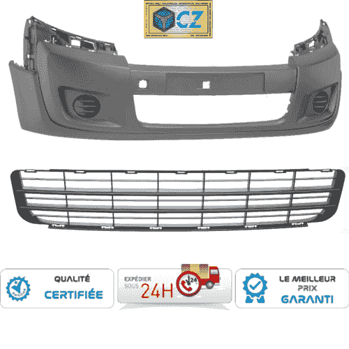 Pare-choc Avant Citroën Jumpy (2007 à 04/2016) + Grille Centrale – OEM 7401FQ