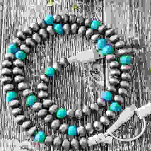 Candy "Western Turquoise/Silver" 2 in 1 Charger