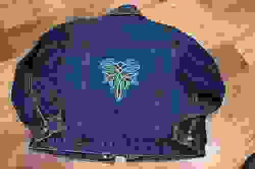 Refurbished Bill Blass Boot Stitch Jean Jacke