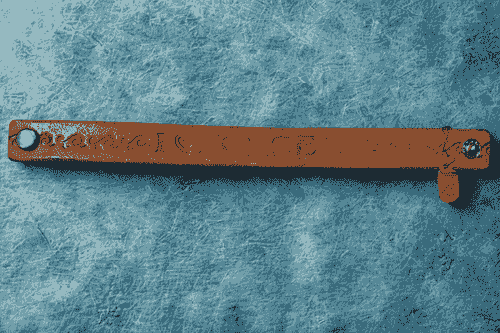 Stamped leather bracelet