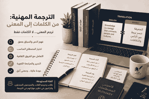 الترجمة المهنية: من الكلمات إلى المعنى