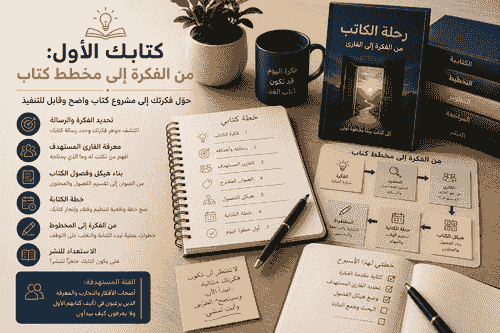 كتابك الأول: من الفكرة إلى مخطط كتاب