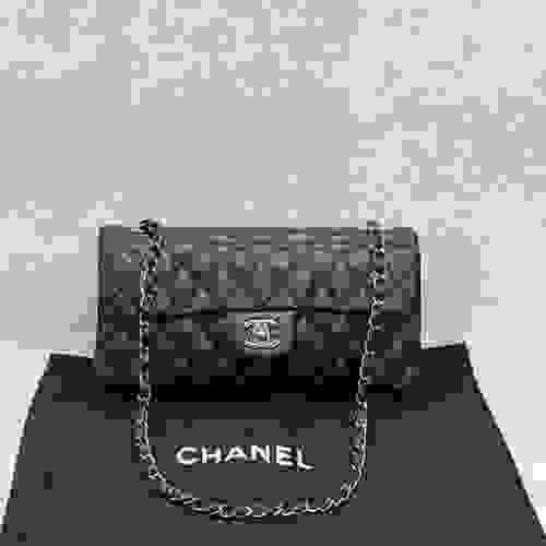 Chanel Matelasse Coco Mark Chain Shoulder Bag Lambskin