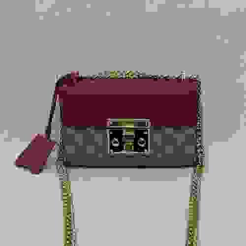 GUCCI Padlock Small Shoulder Bag in GG Supreme Canvas/Leather