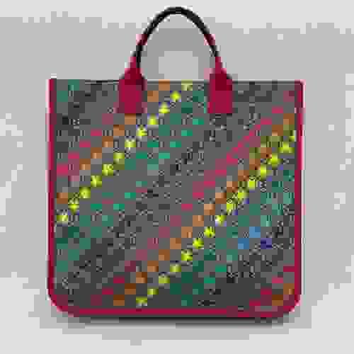  GUCCI Colorful Star Pattern Handbag
