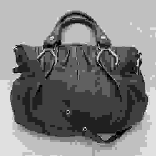 CELINE Pumpkin Shape Top Handle Shoulder Bag