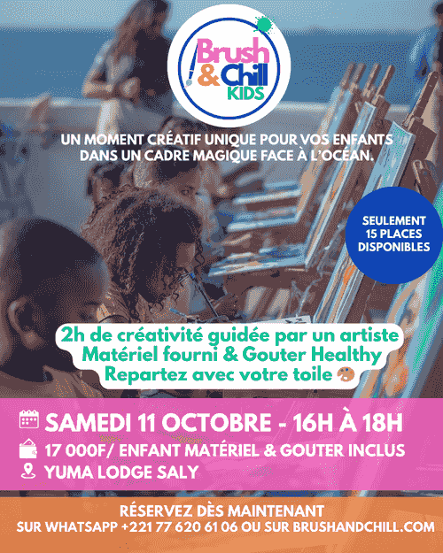 Brush and Chill - Atelier du Samedi 11 Octobre 2025 - Saly - 16h 18h
