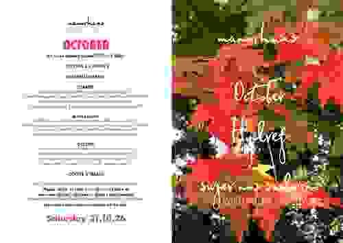SATURDAY SUPPER : OCTOBER 31.10.26