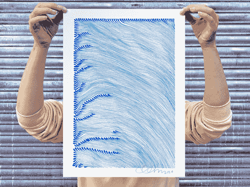 Lines Ink Cyan