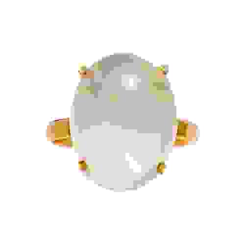 Ring "Cabochon - to the moon and back" mit Mondstein Grösse 53