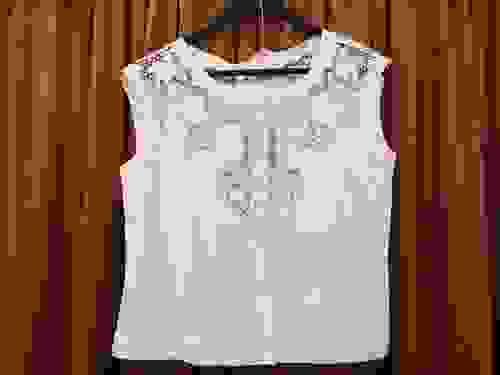 Vintage Silk Lace Shell-M/L