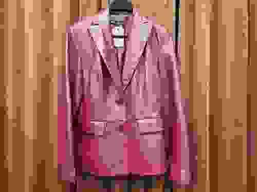 Kenneth Cole Reaction Leather Blazer-Size 6