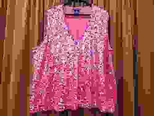 Confetti Sequined Sweater Vest- 26/28