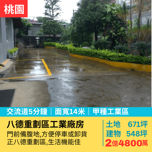 八德重劃區廠房