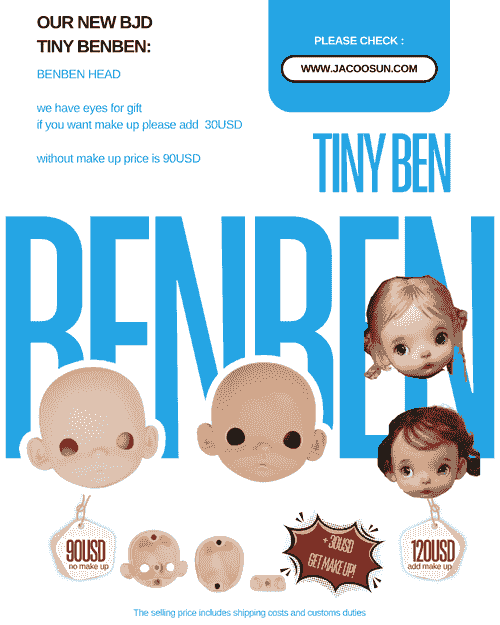 【Pre-Order】JACOOSUN LAB TINY BENBEN AND JCS BODY! Shipped 4 months later