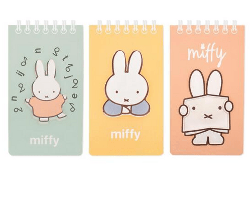 Miffy 上開橫間線圈簿 ( 3色選)  