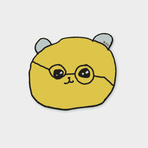 [최고심] mouse pad - 안경곰 