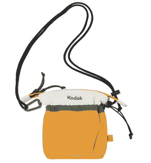 KODAK 輕盈細繩迷你斜背包 橙色