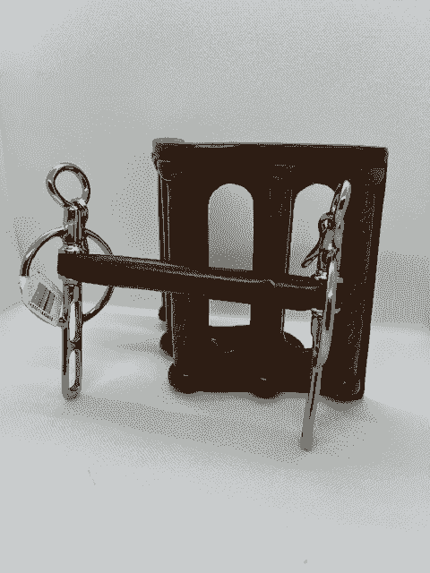 LIVERPOOL BIT, RUBBER COATED STRAIGHT MOUTH, 2 SLOTS