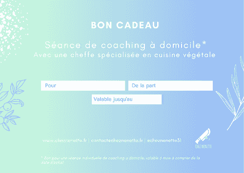 Bon cadeau - Séance de coaching invididuel