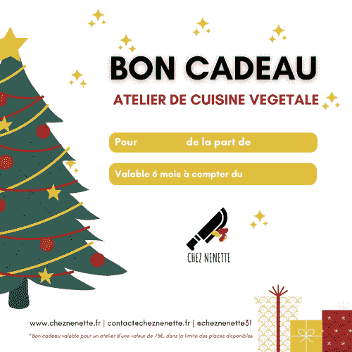 Bon cadeau Noël 2025