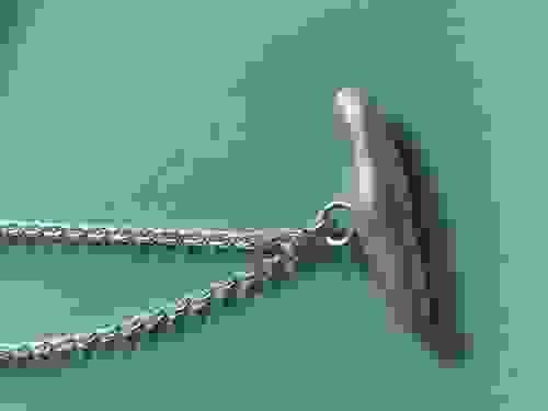 NEW SOLD OUT MADE TO ORDER Infinity Sea Silver Orka T Bar Pendant