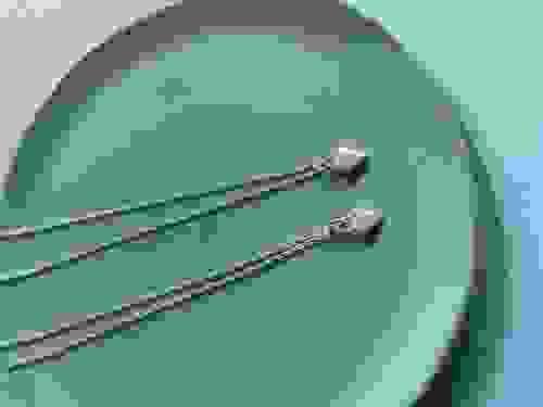 NEW Tiny Silver Triangle Necklace