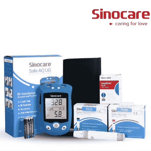 Sinocare-AQ UC 血糖尿酸2合1檢測儀套裝（國際版）