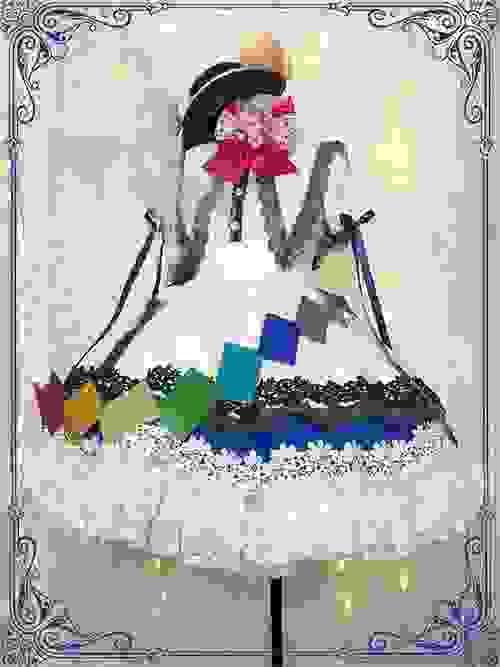 Touhou Project Hinanawi Tenshi Cosplay Lolita