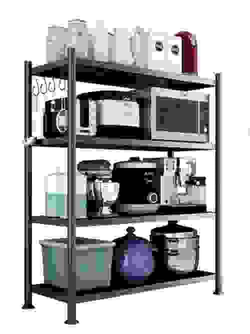 4 tier Shelf Kitchen Balcony Storage Steel Racks ( L 80cm x D40cm x H120cm)