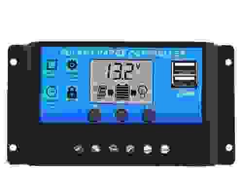 30A 12V-24V LCD Display PWM Solar Panel Regulator Charge Controller & Timer PWN