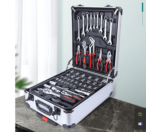187 pcs Tool Kit Trolley Case Mechanics Box Toolbox Portable DIY Set SL