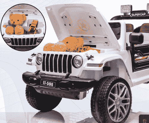 Electric Ride on Jeep Remote Control Kids Car Rocking Car Built-in Music