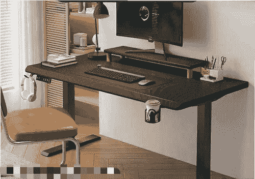 Stand Up Desk Frame Electric Sit and Standup Table Adjustable Standing Rising Carbon Steel