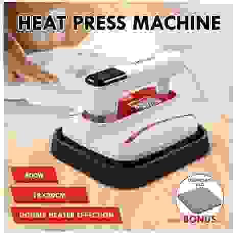 Portable Heat Press Machine 18x20cm for T-shirts Digital Heat Transfer Ironing Printing