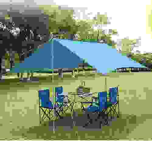 Camping Sun Shelter UV-Protection Sun Shade Folding Pergola Portable Canopy