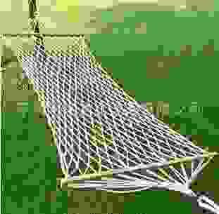Solid Wood Spreader Cotton Hammock Heavy Duty