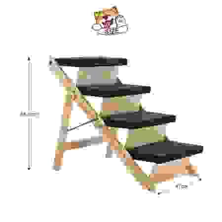 Dog Ramp Pet Stairs 4 Steps for Bed Car Couch Sofa