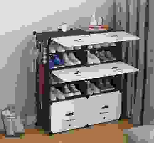 DIY 12 Cube Shoe Storage Rack 24 Pairs Shoes Cabinet Cupboard Organiser Shelf