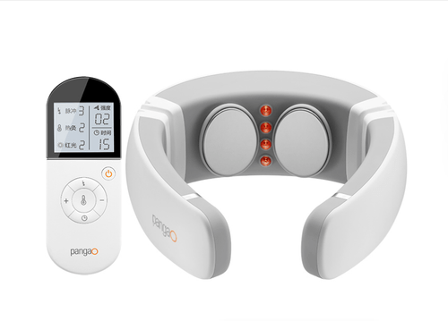 Wireless Rechargeable Pulse Cervical Neck Massager with Heat and Vibration