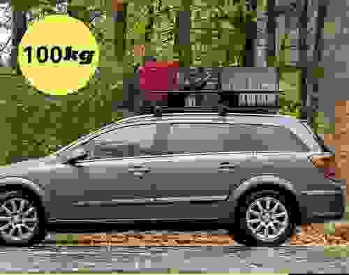 Universal Roof Rack Cargo Storage Basket Car Luggage Carrier Holder Powered Steel