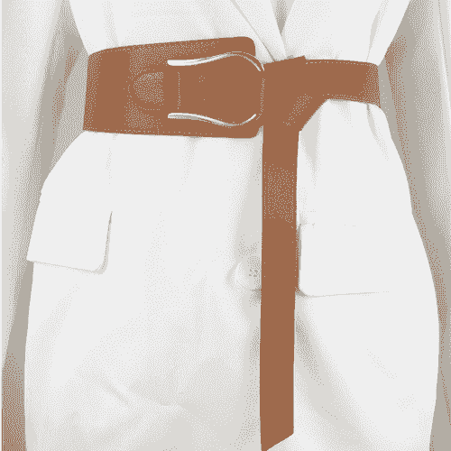 Elegant 1pc Ladies' Knotted U-Shape Belt