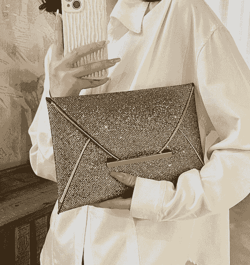 Glittering Evening Clutch Bag