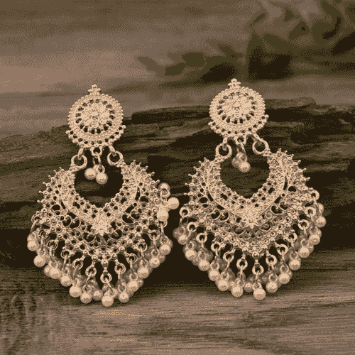 Heart-Shaped Boho Jingle Bell Earrings