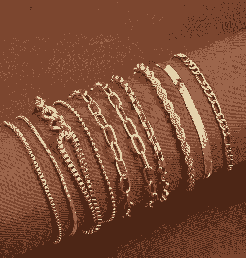 10pcs/Set Women Classic Layered Bracelets