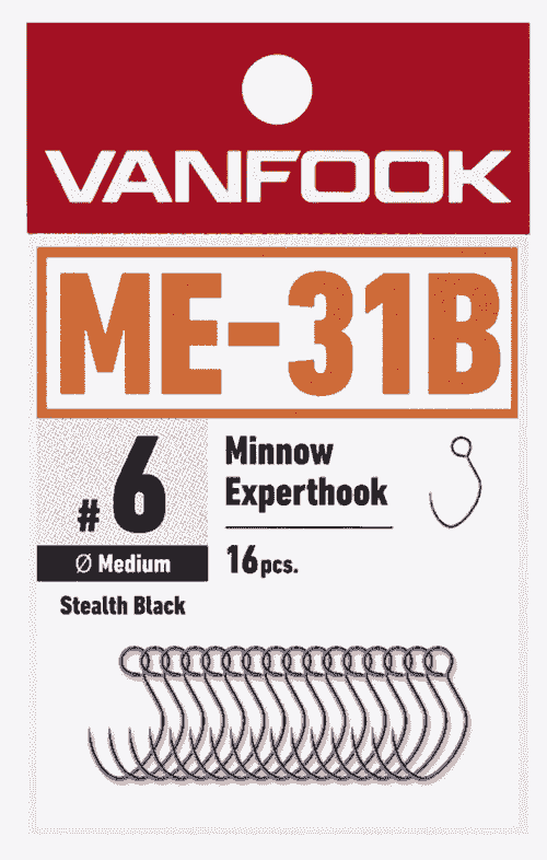 VANFOOK ME-31B MINNOW EXPERTHOOK (MEDIUM WIRE)