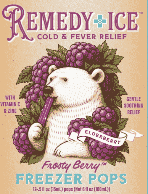 Remedy Ice for Cold & Fever (12 Pops)